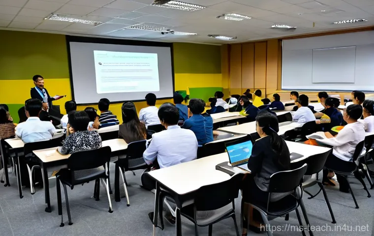 교사 4차 산업혁명 교육 사례 - Immersive Augmented Reality Learning**
**Prompt:** A group of curious Malaysian secondary school st... 교사 4차 산업혁명 교육 사례 - Immersive Augmented Reality Learning**
**Prompt:** A group of curious Malaysian secondary school st...