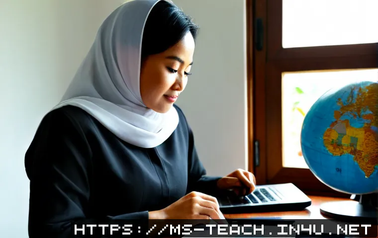 교사 해외 취업 준비 - Photorealistic Malaysian teacher in modest professional attire preparing for an overseas teaching ca...